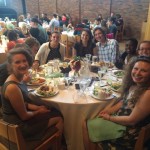 Guests seated around a table